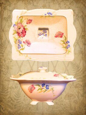 Forgotten Gardens 🥀🧚‍♀️ GRIMWADES ROYAL WINTON “Tralee” Covered Bowl